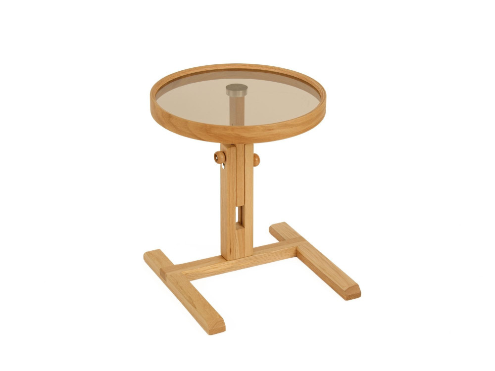 Beistelltisch aus Holz „Opus Yuvarlak 40“ – 40 x 40 x 57 cm – Eiche
