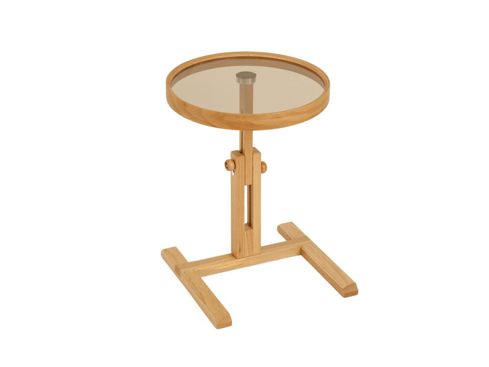 Beistelltisch aus Holz „Opus Yuvarlak 40“ – 40 x 40 x 57 cm – Eiche