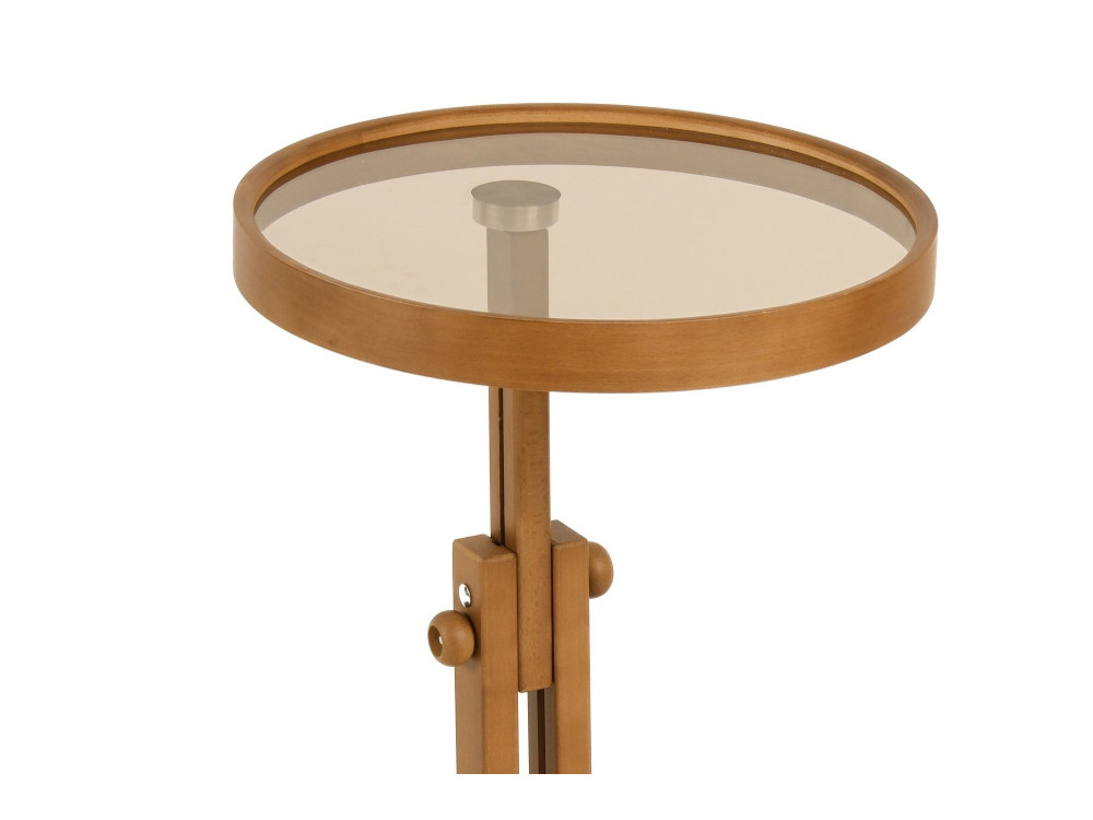 Beistelltisch aus Holz „Opus Yuvarlak 40“ – 40 x 40 x 57 cm – Nussbaum