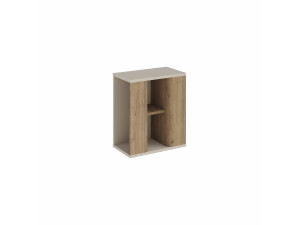 Beistelltisch aus Holz „VENTRO“ – 45 x 25 x 51 cm – Natur / Sandstein