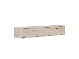 TV-Schrank aus Holz „Ligne 160“ – 160 x 25 x 25 cm – Travertin