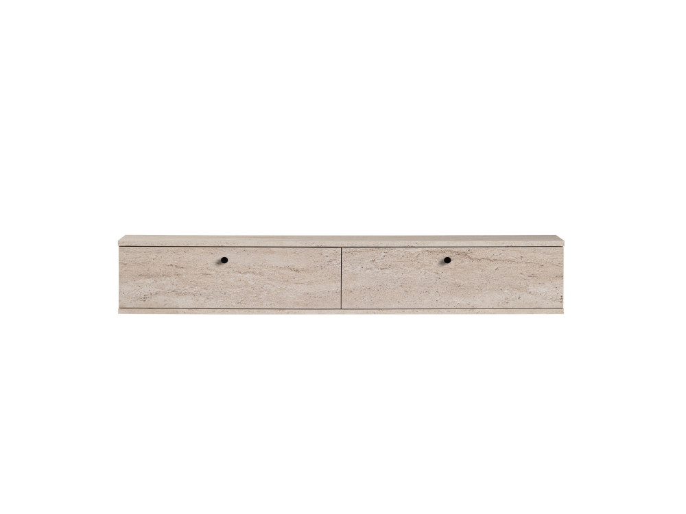 TV-Schrank aus Holz „Ligne 160“ – 160 x 25 x 25 cm – Travertin