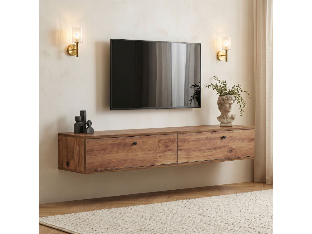 TV-Schrank aus Holz „Ligne 160“ – 160 x 25 x 25 cm – Beige