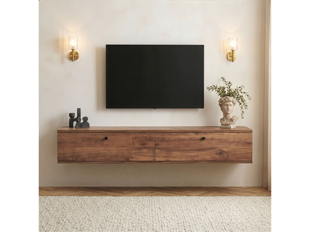 TV-Schrank aus Holz „Ligne 160“ – 160 x 25 x 25 cm – Beige