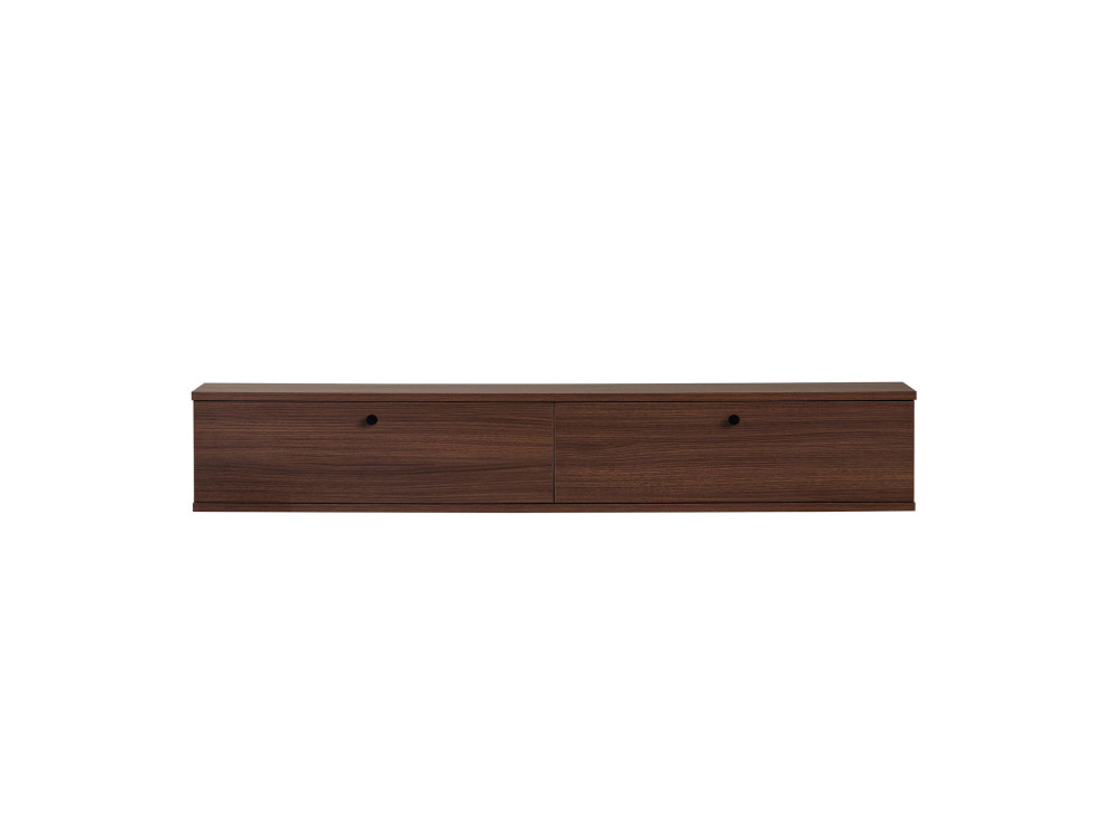 TV-Schrank aus Holz „Ligne 160“ – 160 x 25 x 25 cm – Nussbaum