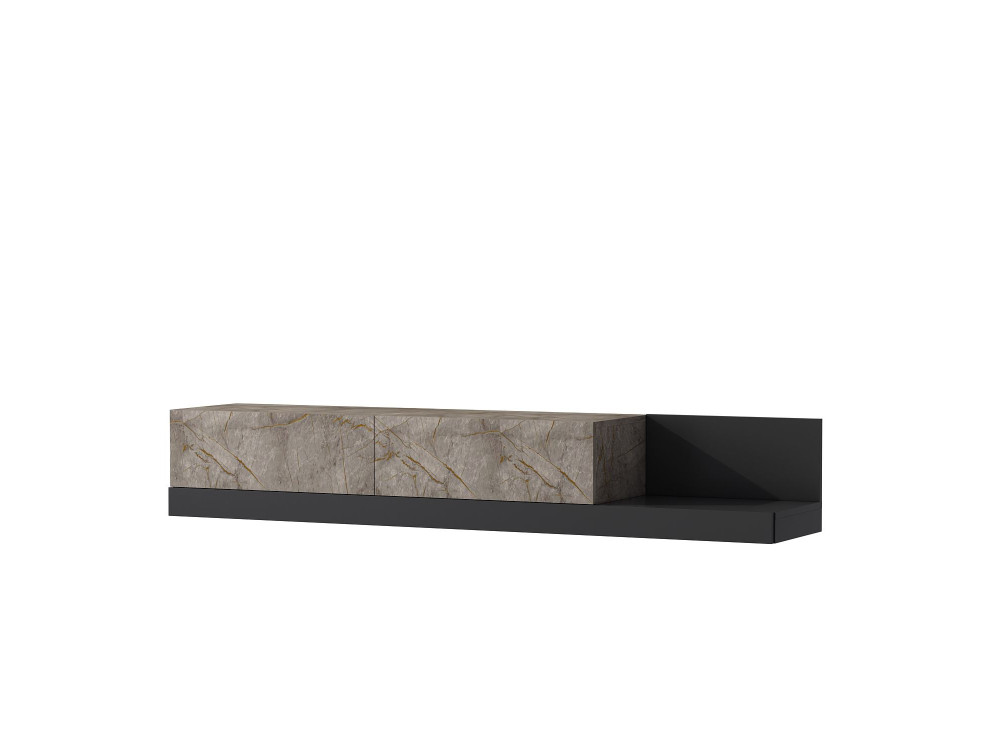 TV-Schrank aus Holz „Major“ – 180 x 37 x 30 cm – Anthrazit