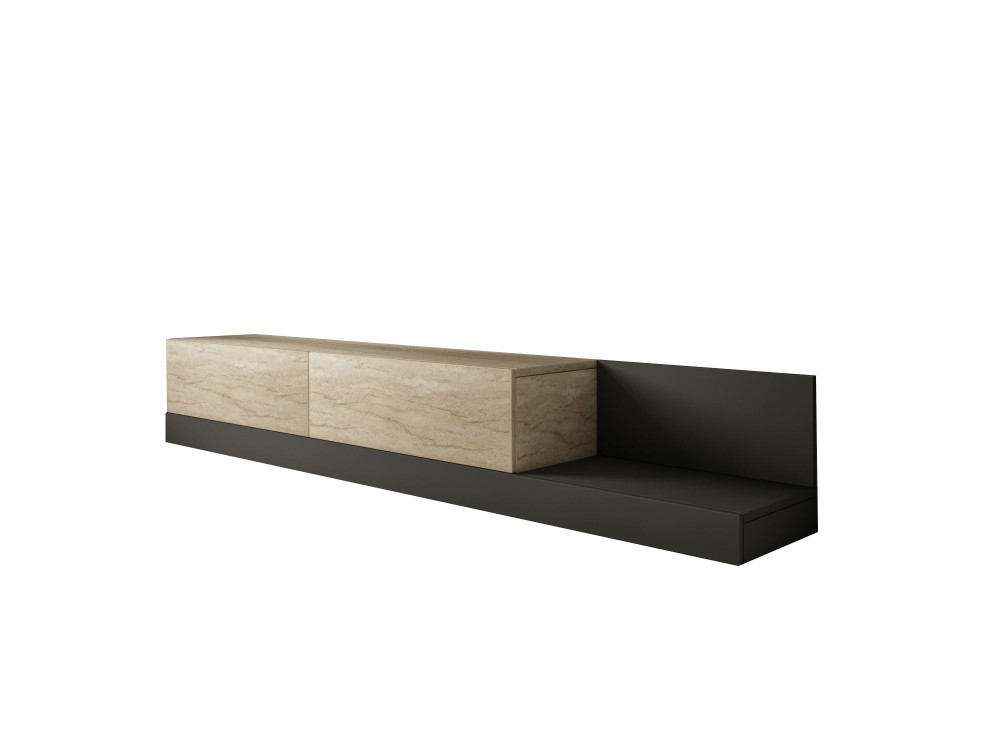 TV-Schrank aus Holz „Major“ – 180 x 37 x 30 cm – Beige