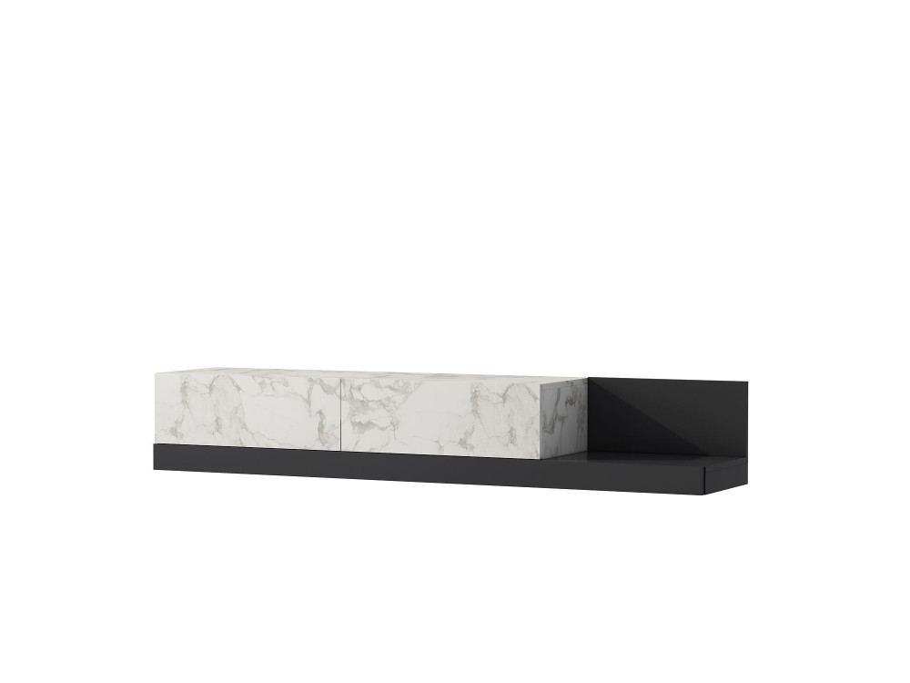 TV-Schrank aus Holz „Major“ – 180 x 37 x 30 cm – Grau