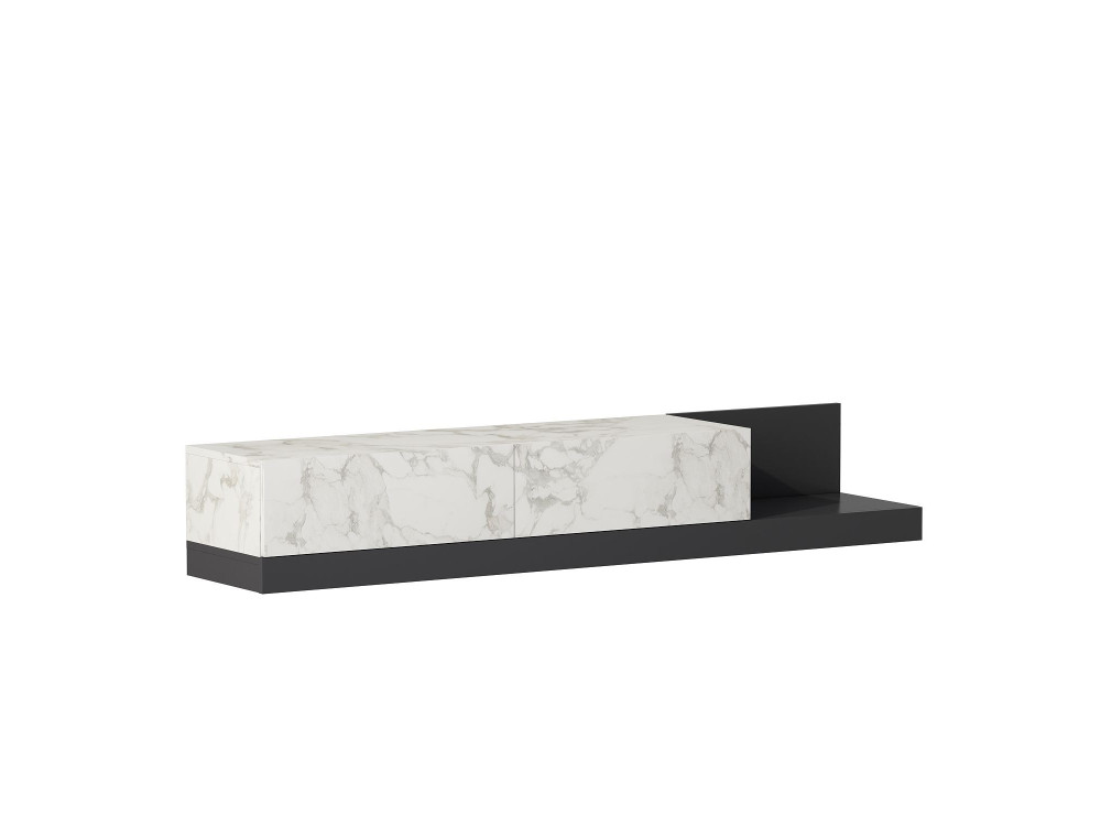 TV-Schrank aus Holz „Major“ – 180 x 37 x 30 cm – Grau