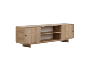 TV-Schrank aus Holz „Mirel“ – 180 x 34 x 52 cm – Eiche