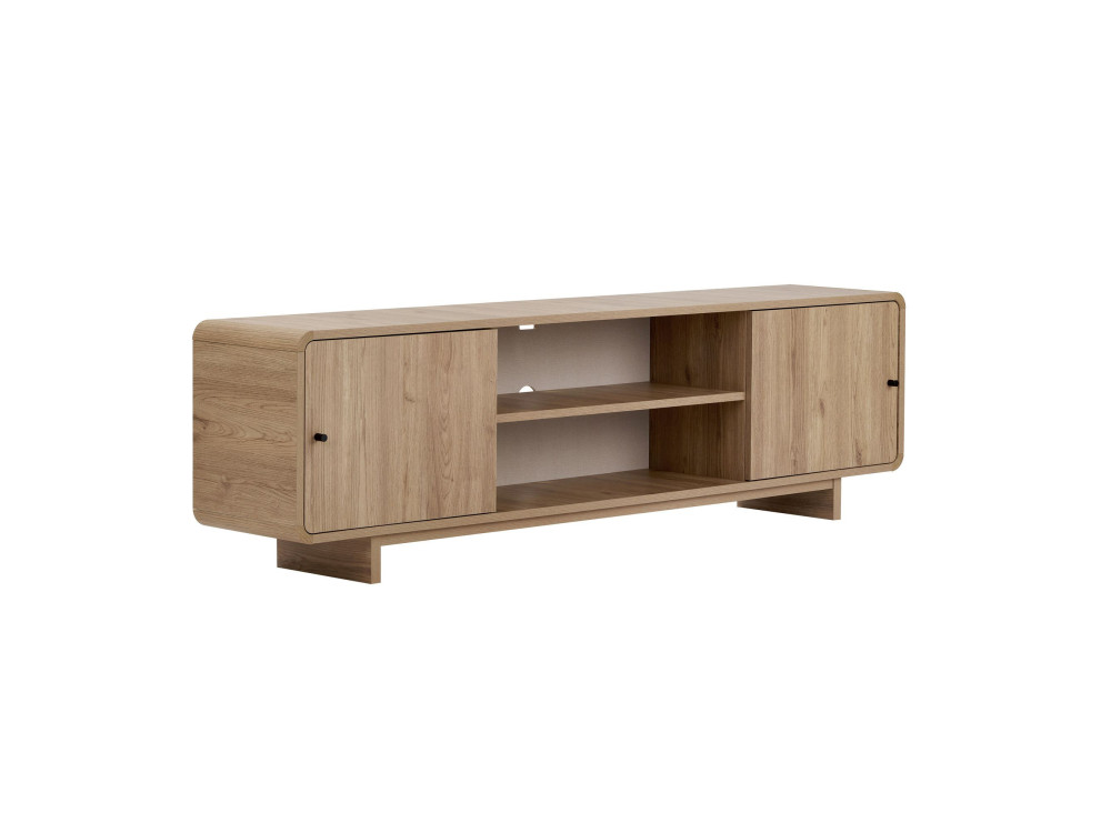 TV-Schrank aus Holz „Mirel“ – 180 x 34 x 52 cm – Eiche