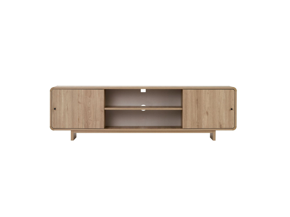 TV-Schrank aus Holz „Mirel“ – 180 x 34 x 52 cm – Eiche