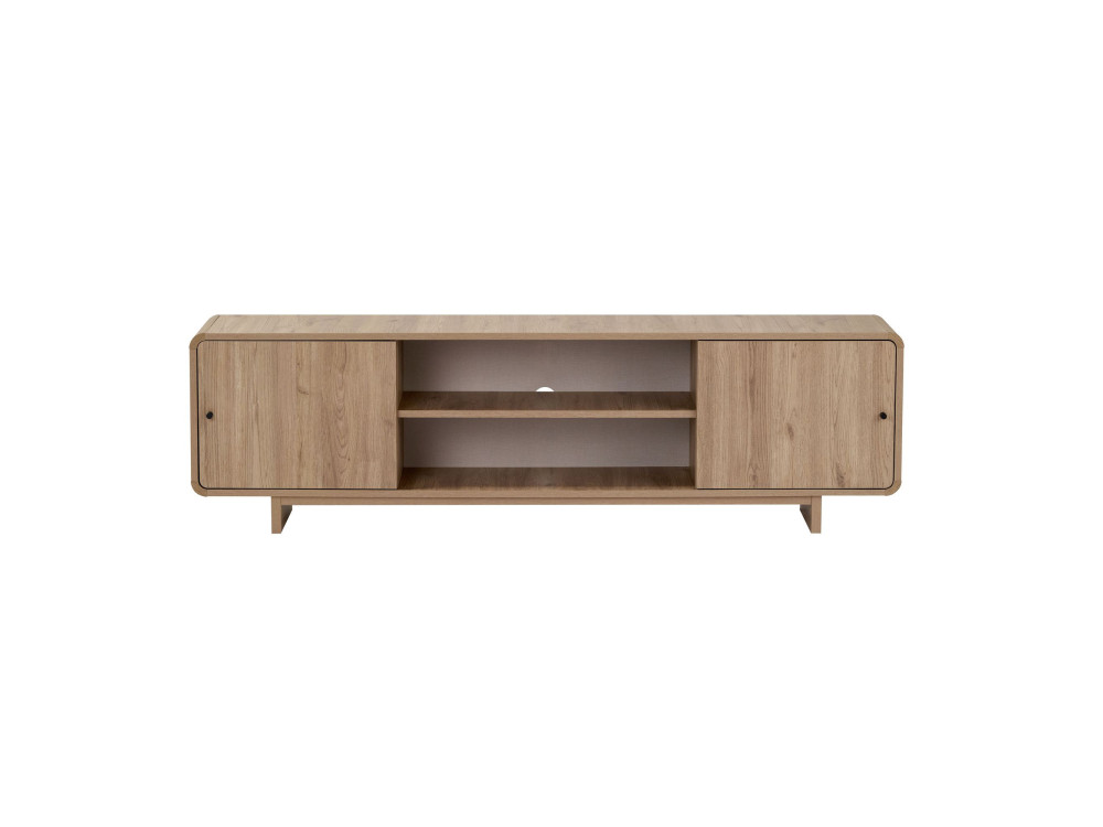 TV-Schrank aus Holz „Mirel“ – 180 x 34 x 52 cm – Eiche