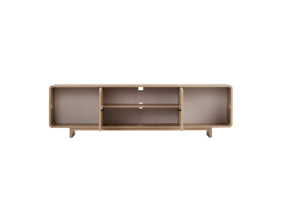 TV-Schrank aus Holz „Mirel“ – 180 x 34 x 52 cm – Eiche