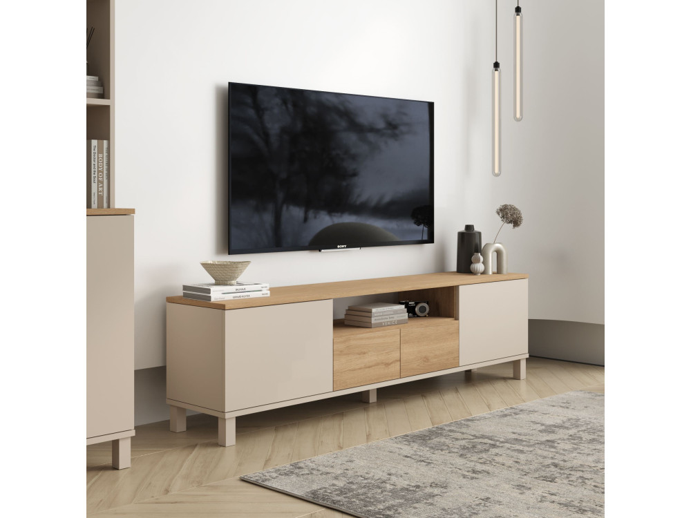 TV-Möbel aus Holz „Mood“ – 180 x 35 x 49 cm – Beige