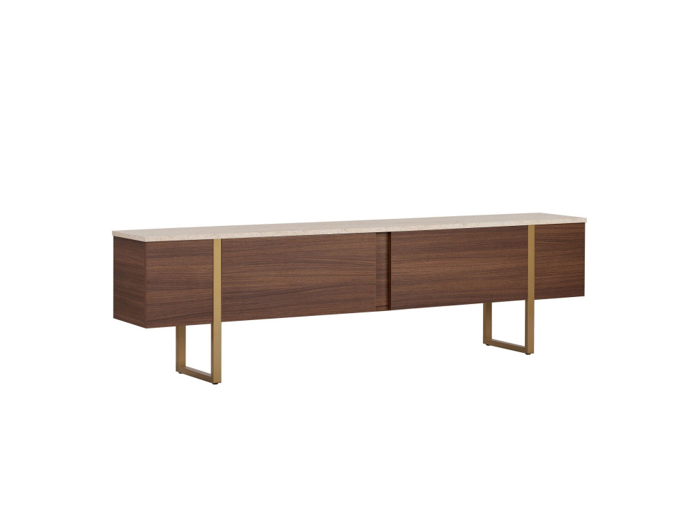 TV-Schrank aus Holz „Onera“ – 180 x 30 x 50 cm – Travertin