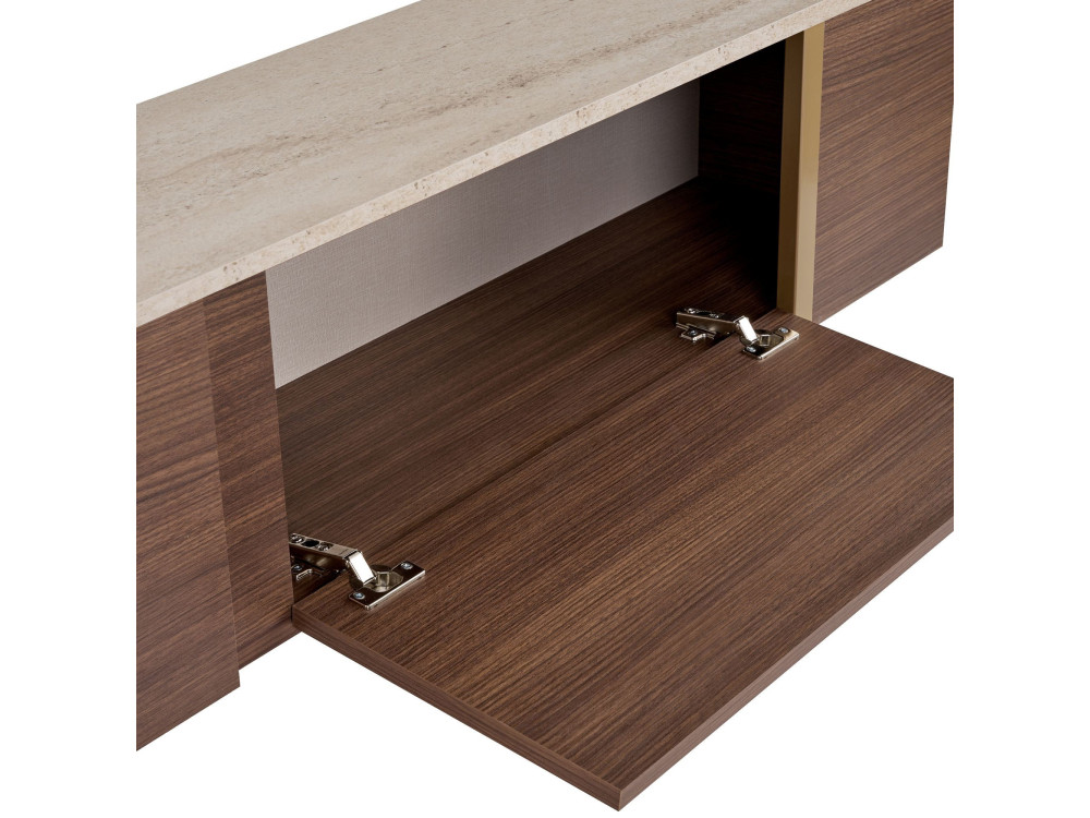 TV-Schrank aus Holz „Onera“ – 180 x 30 x 50 cm – Travertin