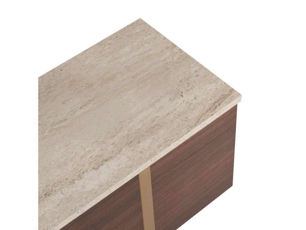 TV-Schrank aus Holz „Onera“ – 180 x 30 x 50 cm – Travertin