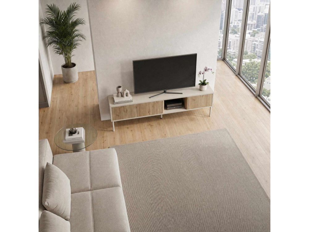 TV-Schrank aus Holz „VENTRO“ – 150 x 36 x 40 cm – Beige