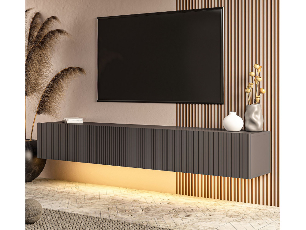 TV-Möbel aus Holz „Ada“ – 180 x 31 x 29 cm – Anthrazit