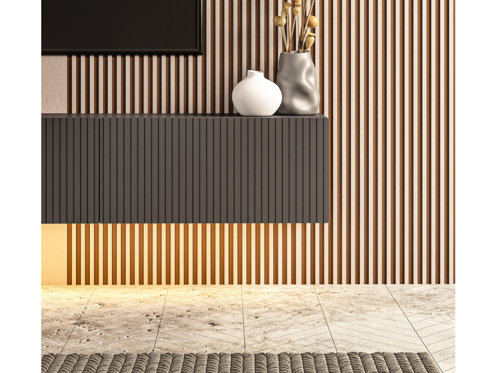 TV-Möbel aus Holz „Ada“ – 180 x 31 x 29 cm – Anthrazit