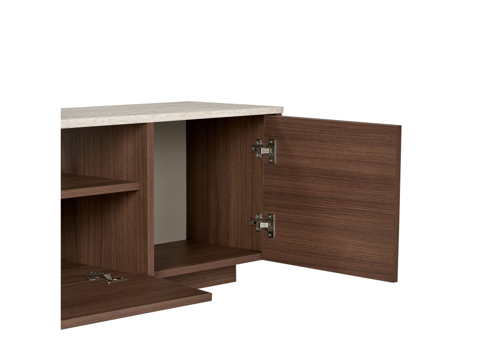TV-Schrank aus Holz „Alvar“ – 180 x 35 x 46 cm – Travertin