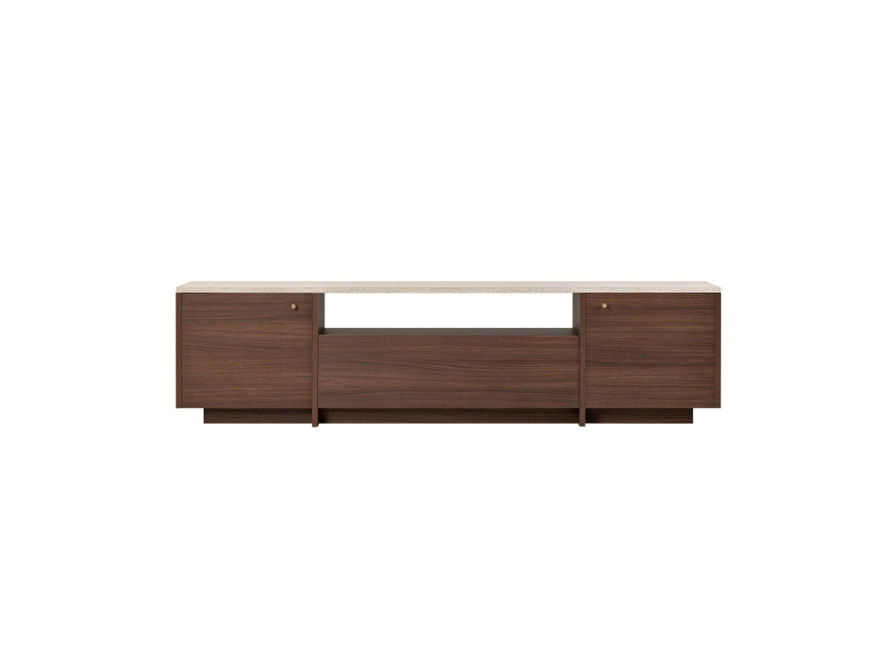TV-Schrank aus Holz „Alvar“ – 180 x 35 x 46 cm – Travertin