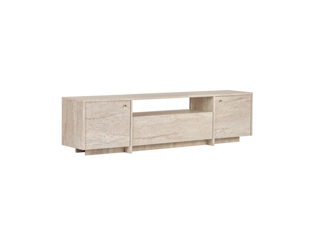 TV-Schrank aus Holz „Alvar“ – 180 x 35 x 46 cm – Beige
