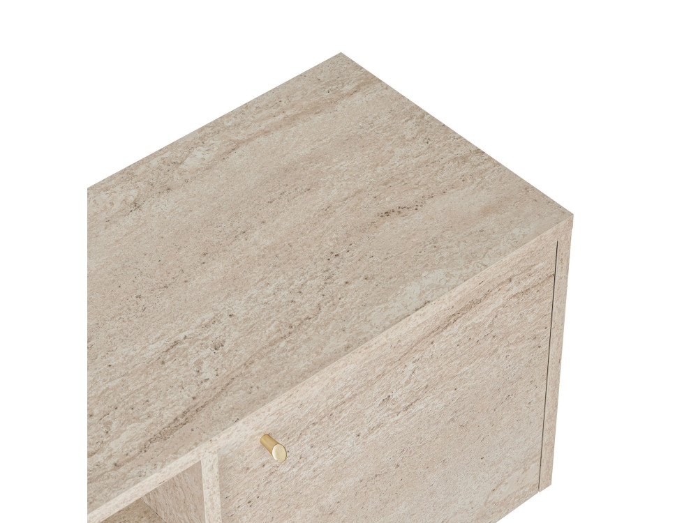 TV-Schrank aus Holz „Alvar“ – 180 x 35 x 46 cm – Beige