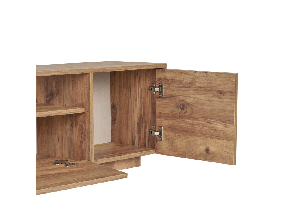 TV-Schrank aus Holz „Alvar“ – 180 x 35 x 46 cm – Atlantische Kiefer