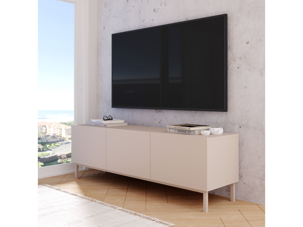 TV-Schrank aus Holz „Coast“ – 150 x 37 x 48 cm – Beige