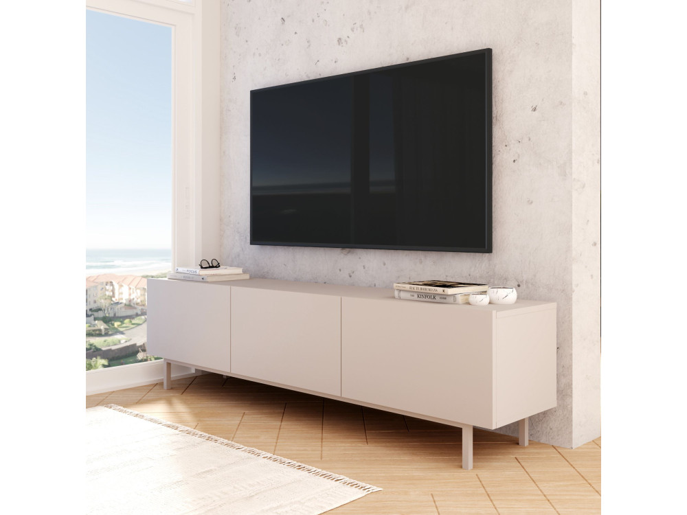 TV-Möbel aus Holz „Coast“ – 180 x 37 x 47 cm – Beige