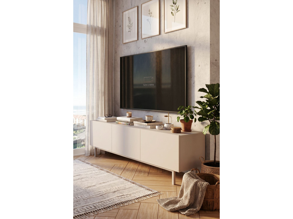 TV-Möbel aus Holz „Coast“ – 180 x 37 x 47 cm – Beige