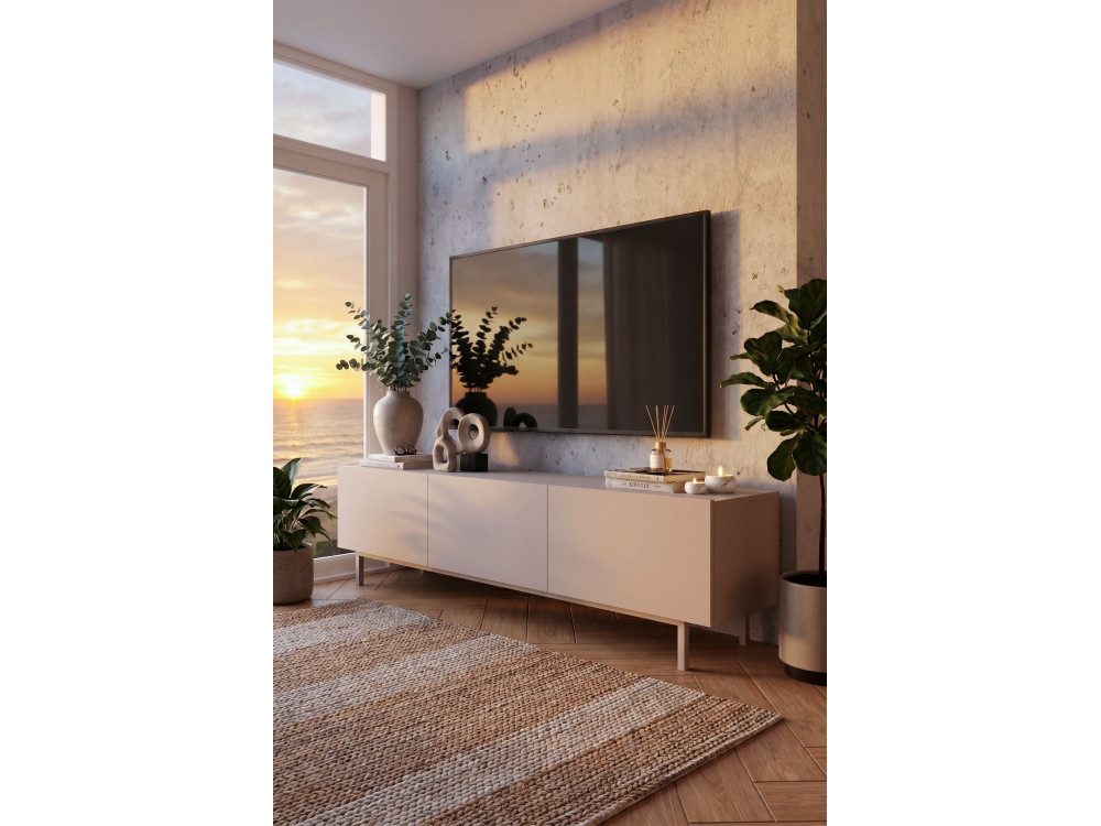 TV-Möbel aus Holz „Coast“ – 180 x 37 x 47 cm – Beige