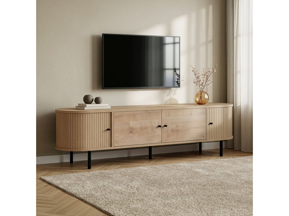 TV-Möbel aus Holz „Gentle“ – 180 x 40 x 47 cm – Beige