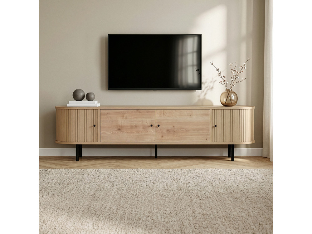 TV-Möbel aus Holz „Gentle“ – 180 x 40 x 47 cm – Beige