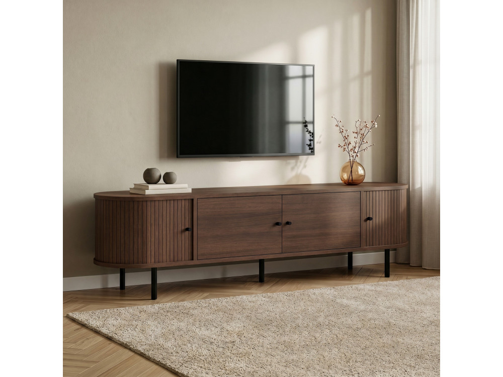 TV-Schrank aus Holz „Gentle“ – 180 x 40 x 47 cm – Braun