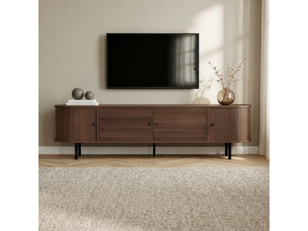TV-Schrank aus Holz „Gentle“ – 180 x 40 x 47 cm – Braun