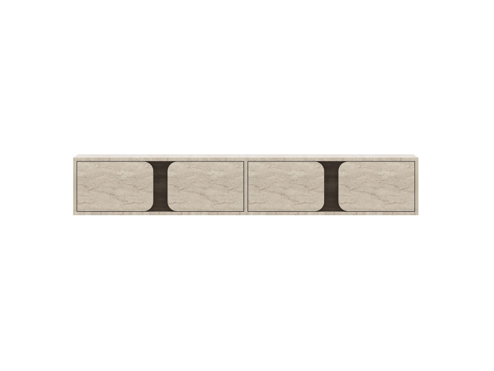 TV-Schrank aus Holz „Helen“ – 180 x 30 x 30 cm – Travertin