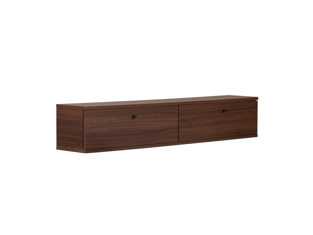 TV-Schrank aus Holz „Ligne 140“ – 140 x 25 x 25 cm – Nussbaum