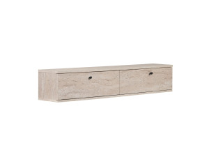 TV-Möbel aus Holz „Ligne 140“ – 140 x 25 x 25 cm – Travertin