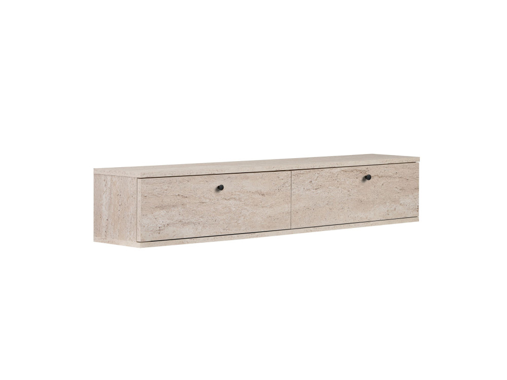 TV-Möbel aus Holz „Ligne 140“ – 140 x 25 x 25 cm – Travertin