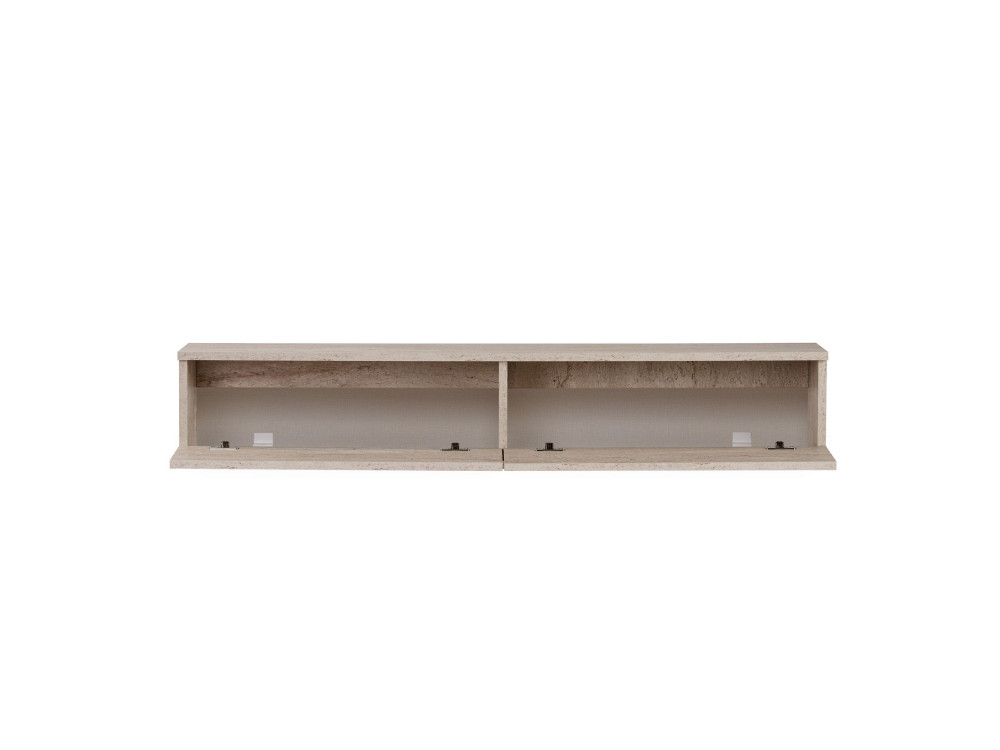 TV-Möbel aus Holz „Ligne 140“ – 140 x 25 x 25 cm – Travertin