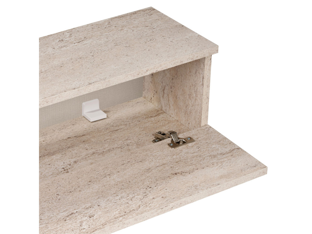 TV-Möbel aus Holz „Ligne 140“ – 140 x 25 x 25 cm – Travertin