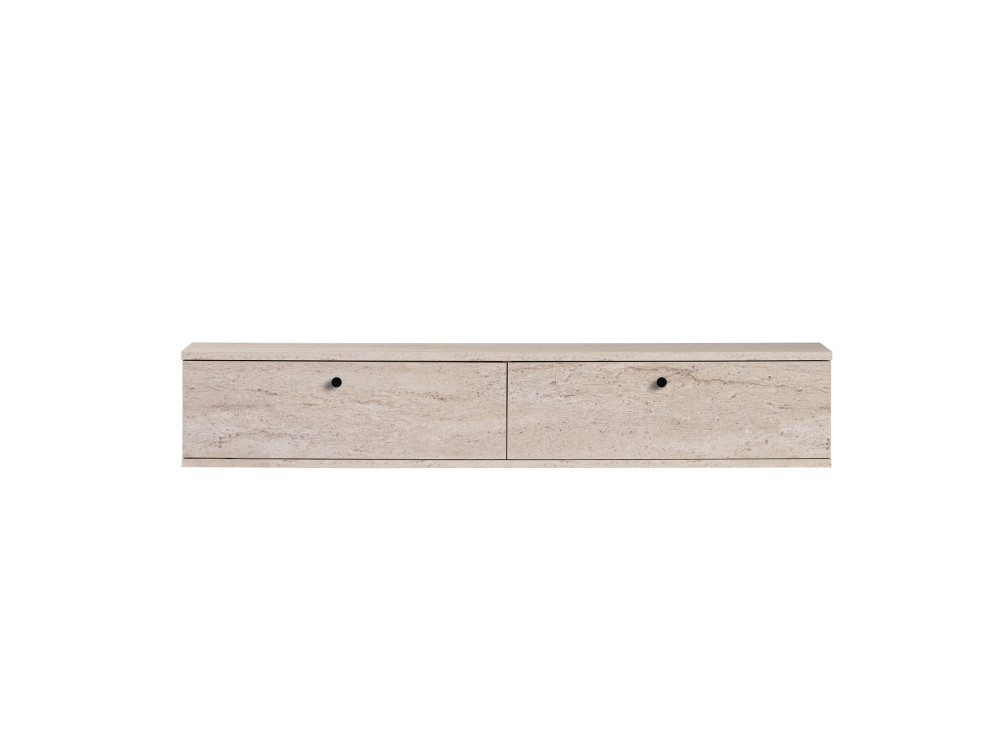 TV-Möbel aus Holz „Ligne 140“ – 140 x 25 x 25 cm – Travertin