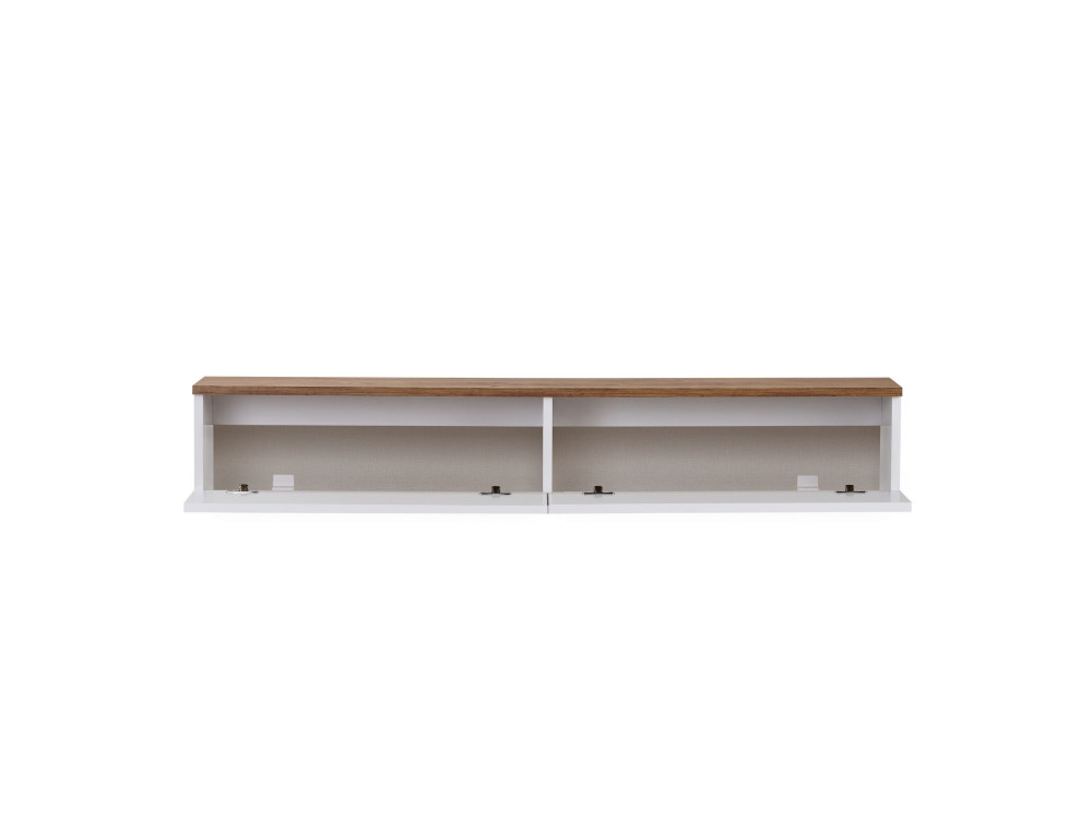 TV-Möbel aus Holz „Ligne 140“ – 140 x 25 x 25 cm – Weiß