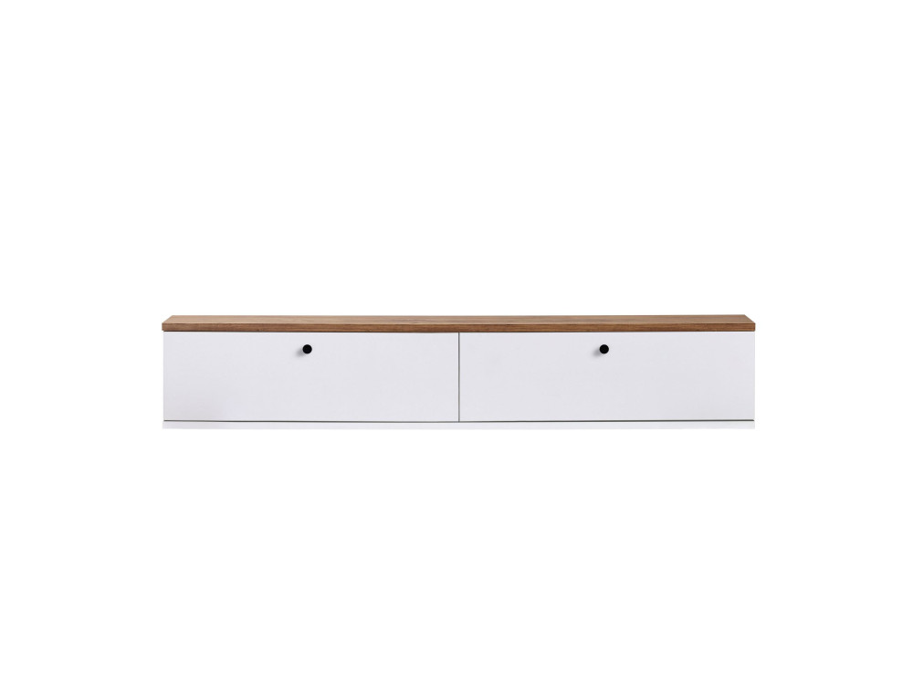 TV-Möbel aus Holz „Ligne 140“ – 140 x 25 x 25 cm – Weiß