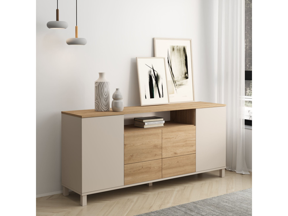 Holzkonsole „Mood“ – 180 x 44 x 82 cm – Beige