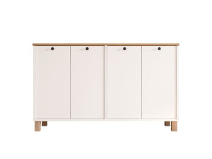 Holzkonsole „Nord“ – 120 x 29 x 74 cm – Weiß