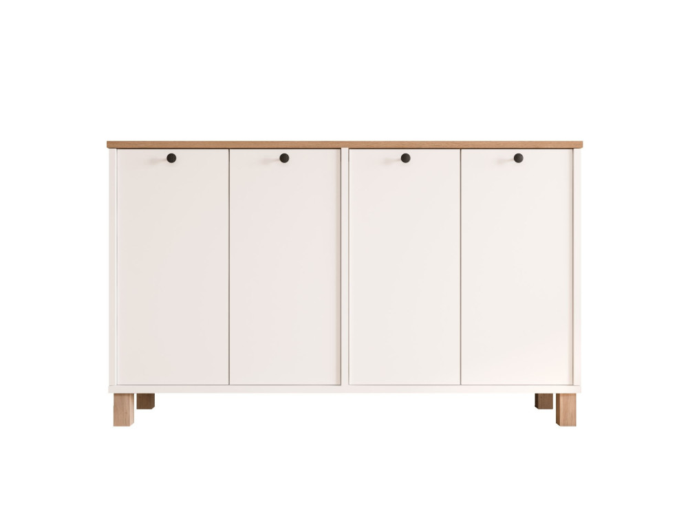 Holzkonsole „Nord“ – 120 x 29 x 74 cm – Weiß